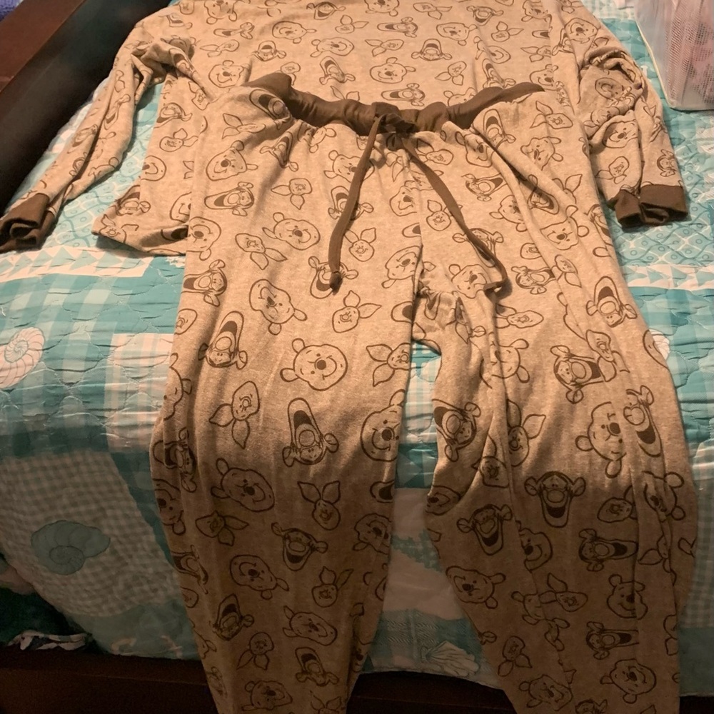 Cozy Beige Disney Print Pajama Set